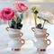 Tea Time Whimsy Ceramic Bud Vase (Set of 2)
